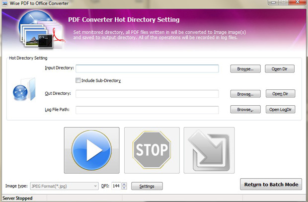 wise pdf to office converter - hot directory mode